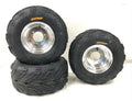 Set of 2 DWT 18x9.5-8 Polished Rims Wheels for Honda ATC 70