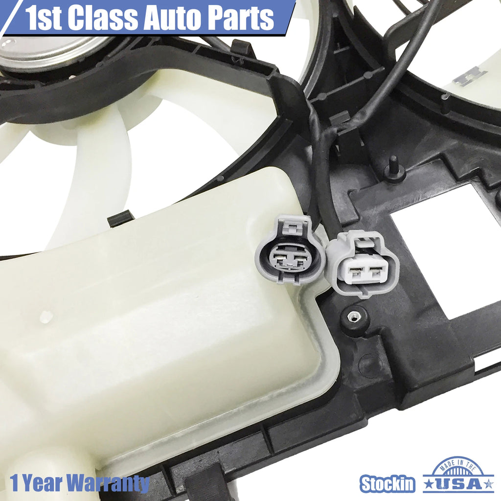 Radiator Cooling Fan Assembly with Reservoir Tank for Toyota Sienna (2004–2005)