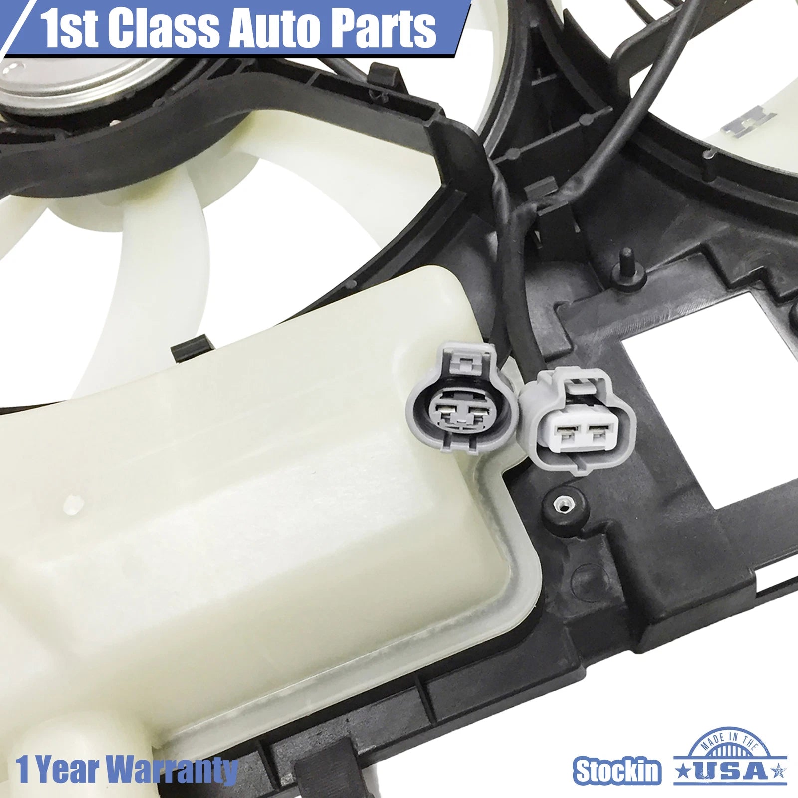 Radiator Cooling Fan Assembly with Reservoir Tank for Toyota Sienna (2004–2005)