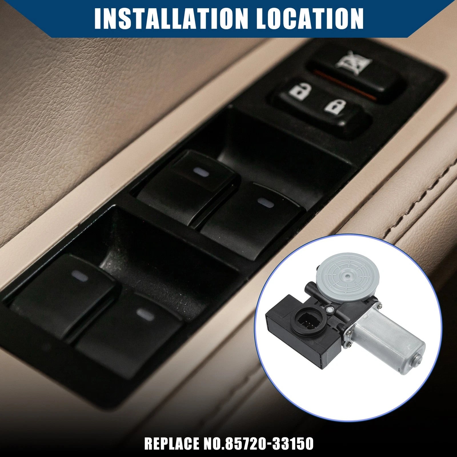 Rear Right Power Window Lift Motor for Lexus ES300 (2002–2003) NO.8572033150