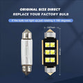 4Pcs 212-2 Festoon LED Bulb 41mm CANBUS Error Free 6SMD for Automotive
