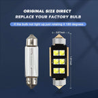 4Pcs 212-2 Festoon LED Bulb 41mm CANBUS Error Free 6SMD for Automotive