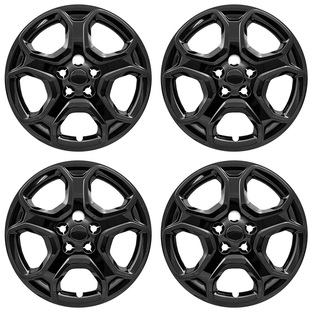 2017-2019 Ford Escape S 17' 5 Spoke Black Wheel Cover Hubcaps | 17 in | Plastic | 5 Spoke