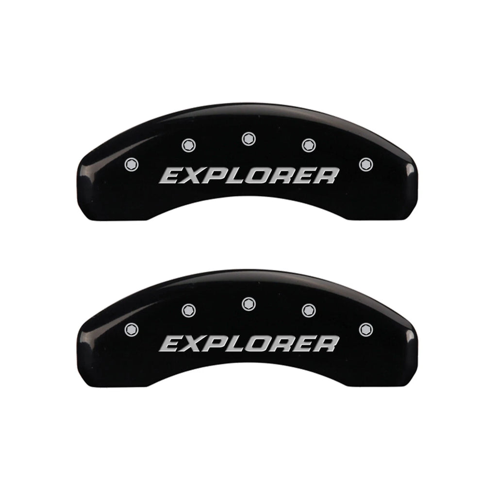 Set of 4 Black Caliper Covers for 2006-2010 Ford Explorer by MGP