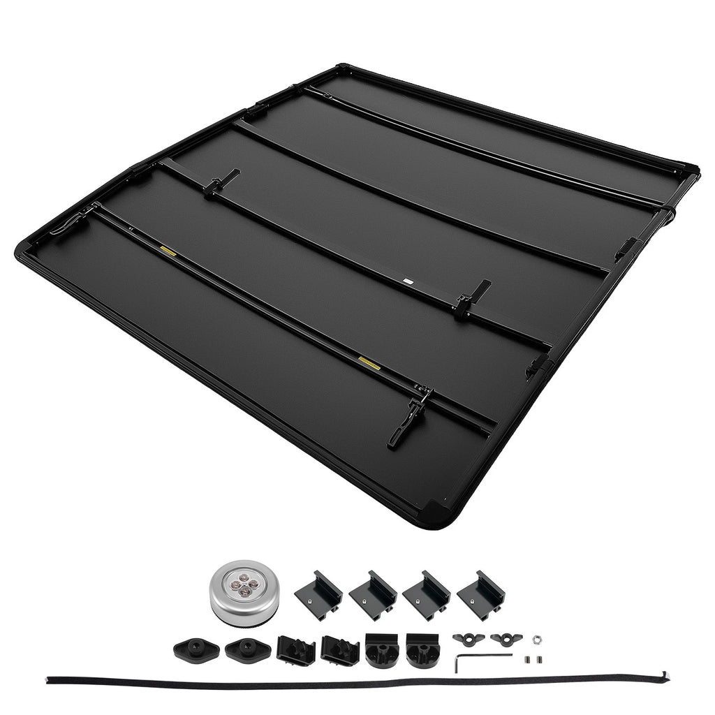 Soft 5.5ft Tonneau Cover for Nissan TITAN Crew Cab 2004-2015 Tri-Fold