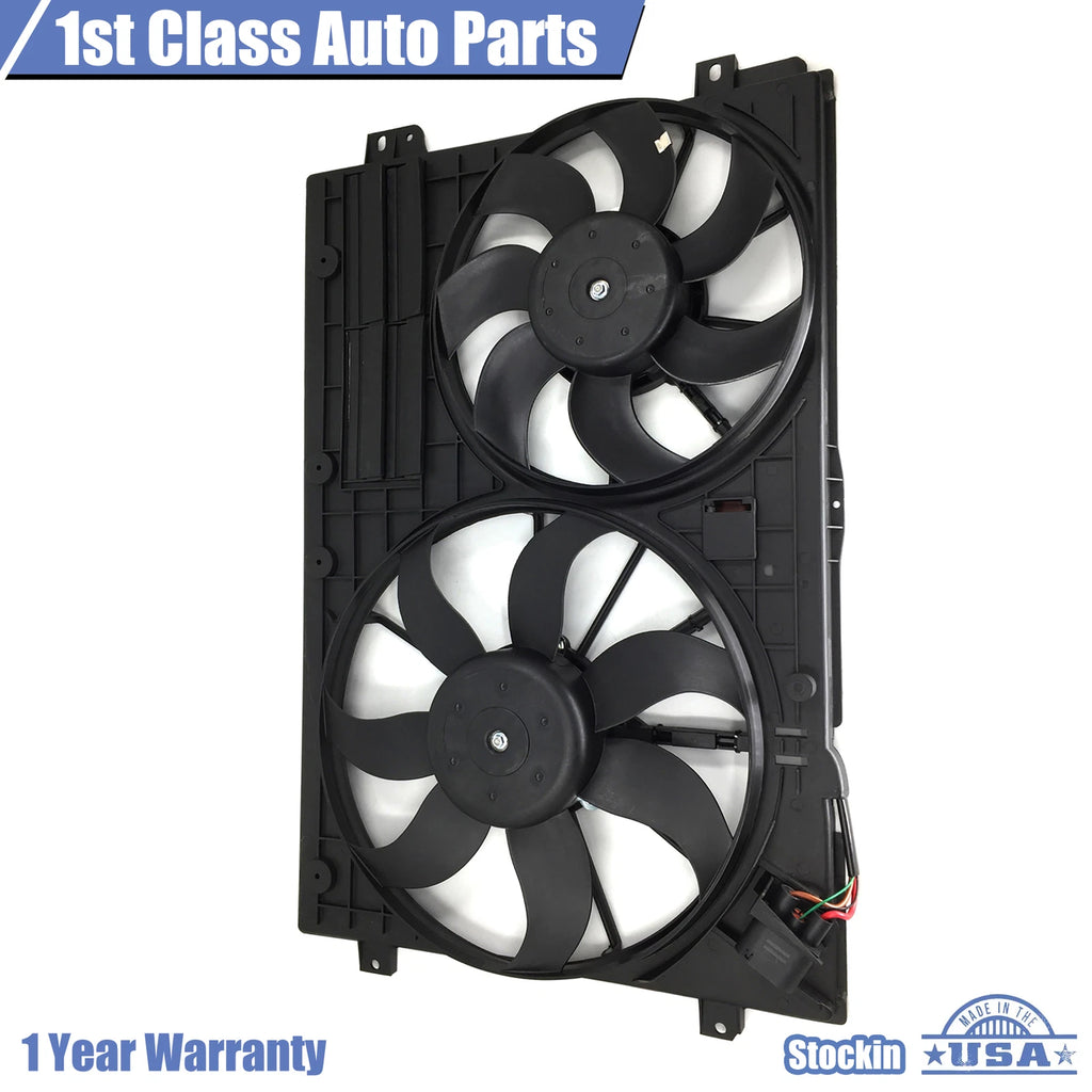 Radiator Cooling Fan for Audi A3 VW Jetta CC GTI EOS Beetle (2004–2017)