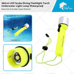 LED Scuba Diving Flashlight Torch Waterproof 180Lm for Underwater Use
