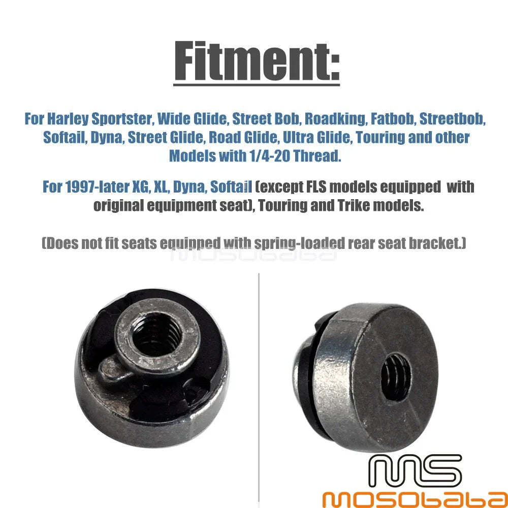 Fender Seat Mount Nut Bolt for Harley Dyna Softail Street Bob XL883 (2006-2023)