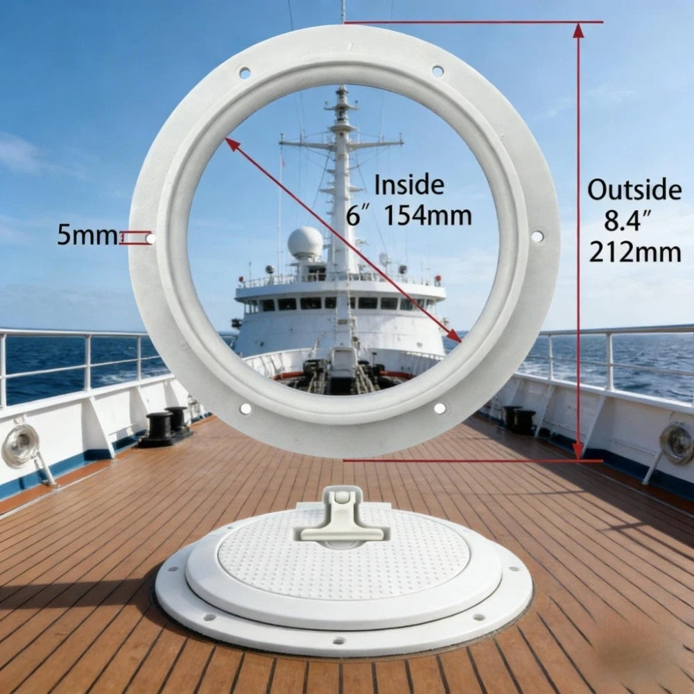 212mm Marine Grade Nylon Access Hatch Cover for Boats RVs with O Ring Seal