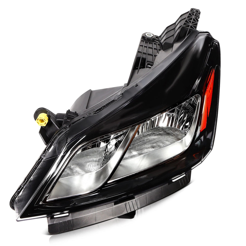 Headlight Assembly Set for Chevy Traverse (2013-2017) Black Housing