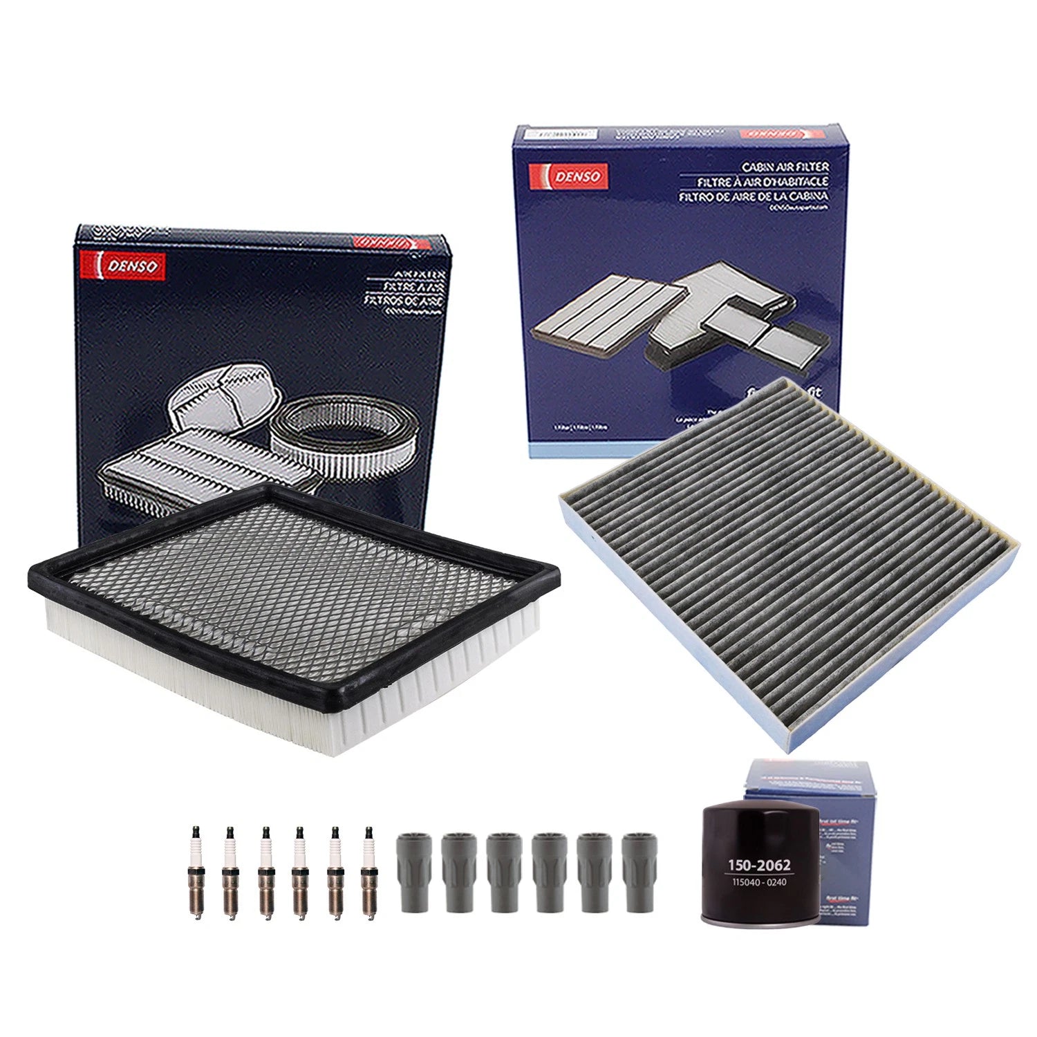 Denso Tune Up Kit 6 Spark Plugs & Boots for Avenger Sebring (2008–2010)