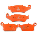 Set of 2 Front Rear Brake Pads for Honda CR 500 (1995–2001) CRF 230 L/M (2008–2010) FA185 FA131 Carbon