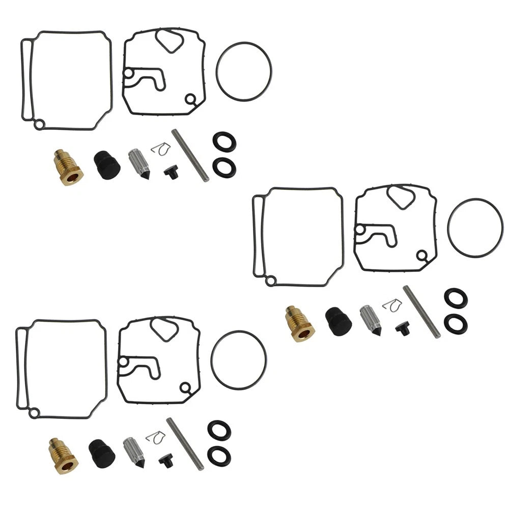3X Carburetor Repair Kit for Yamaha 75 80 90 HP (6H1-W0093-10-00)