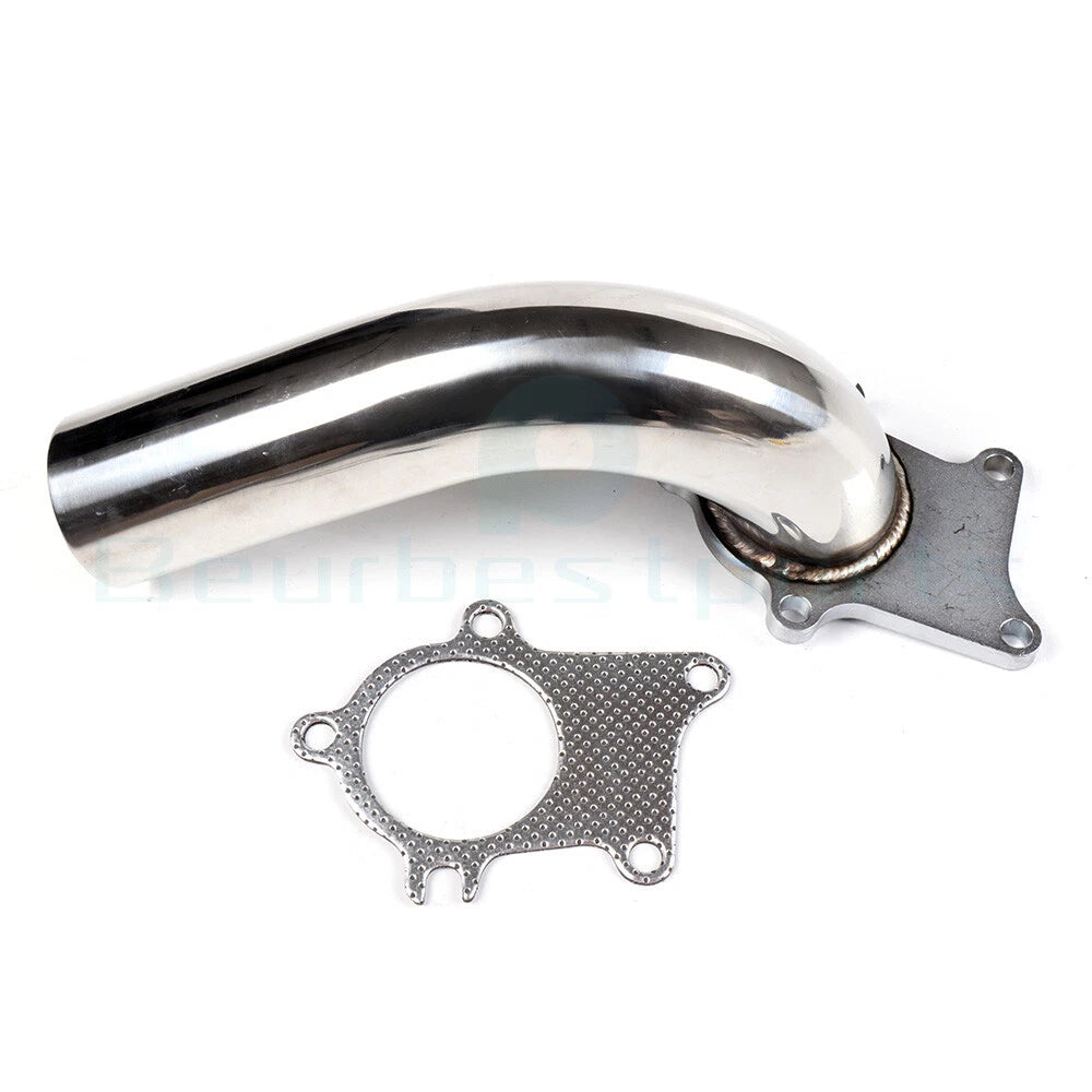 2.5" T3 T4 Universal Turbo Exhaust Pipe 90 Degree Stainless Steel