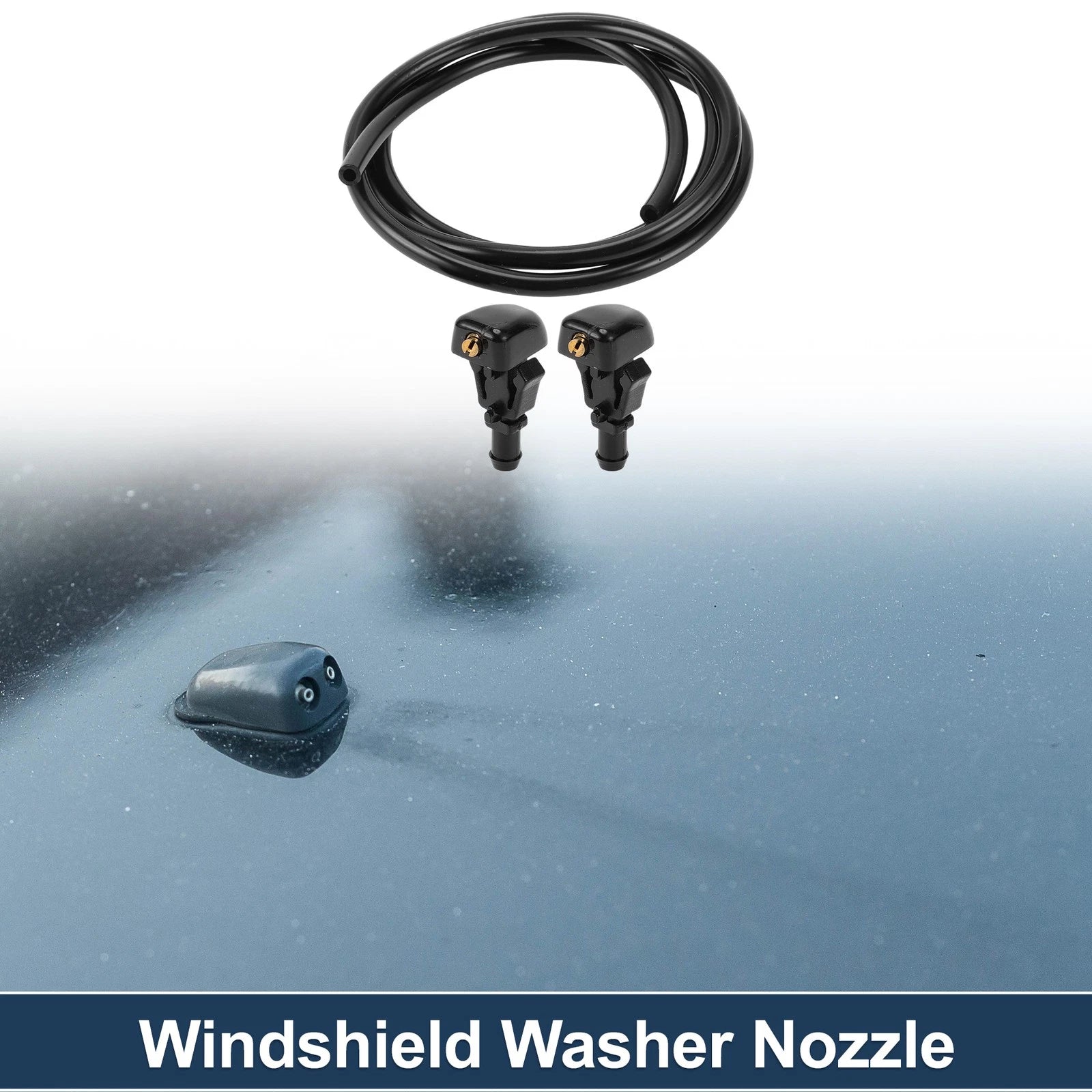 Set of 1 Windshield Washer Nozzle with Fluid Hose for Ford Crown (1994–2004)