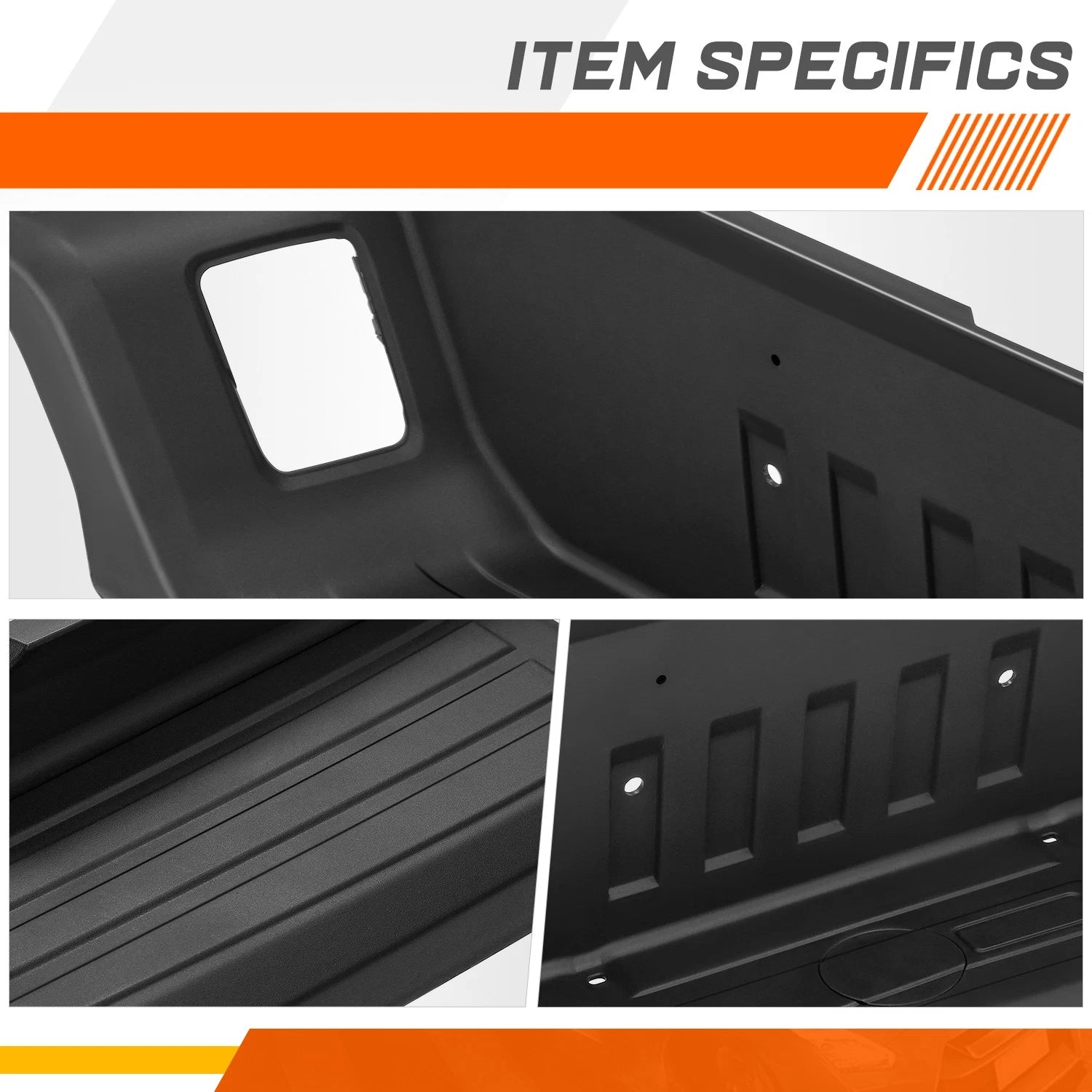 Rear Bumper Step Pad for Ford Ranger (2019–2023) w/o Parking Sensor Holes