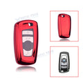 Red Full Seal Remote Key Fob Case Shell for BMW 1–5 Series (2011–2021)