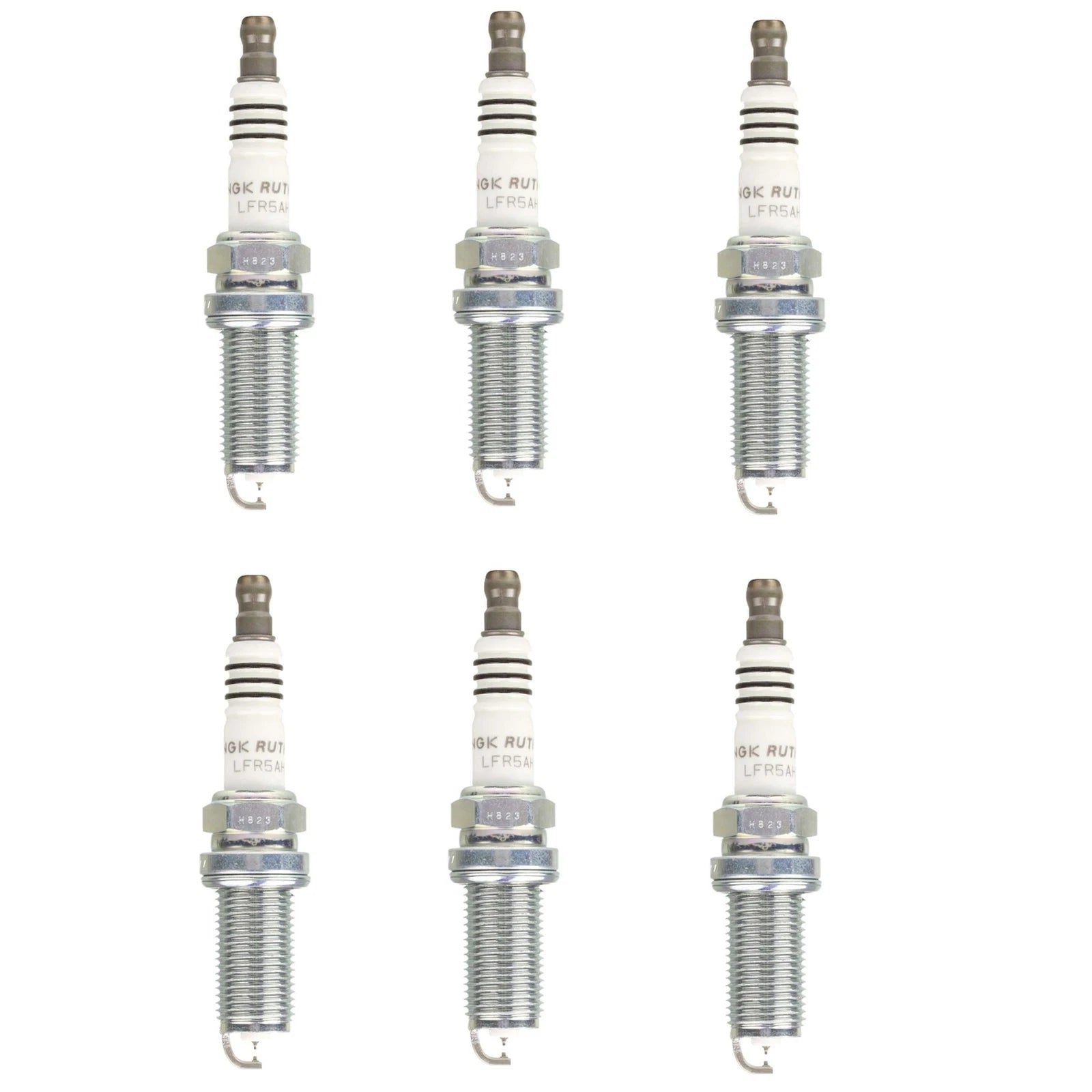 Set of 6 NGK Nickel Ruthenium HX Spark Plugs for Hyundai Infiniti Kia
