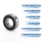 6900DD Deep Groove Ball Bearing for Scooter Skateboard Wheel (10x22x6mm)