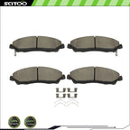 Front Ceramic Brake Pads Kit for Honda Ridgeline (2017–2022)