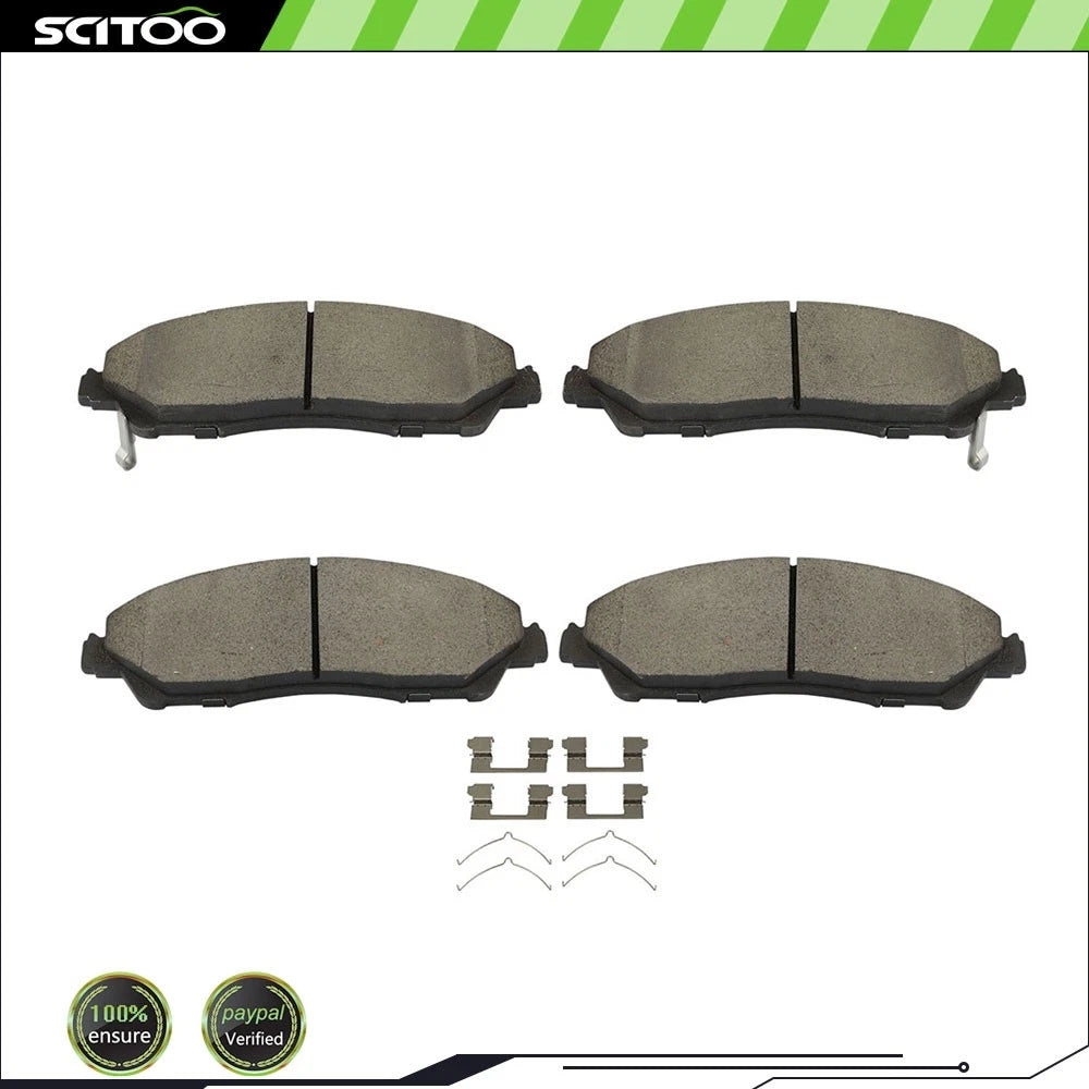 Front Ceramic Brake Pads Kit for Honda Ridgeline (2017–2022)