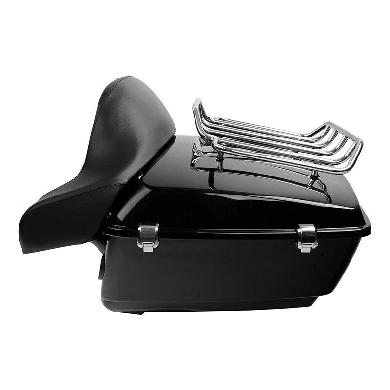 King Trunk Backrest Mount Rack for Harley Road Street Glide Touring (2014–2026)