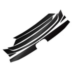 8x Front Upper Bumper Grille Trim Protector Decal for Honda Civic (2016-2020)