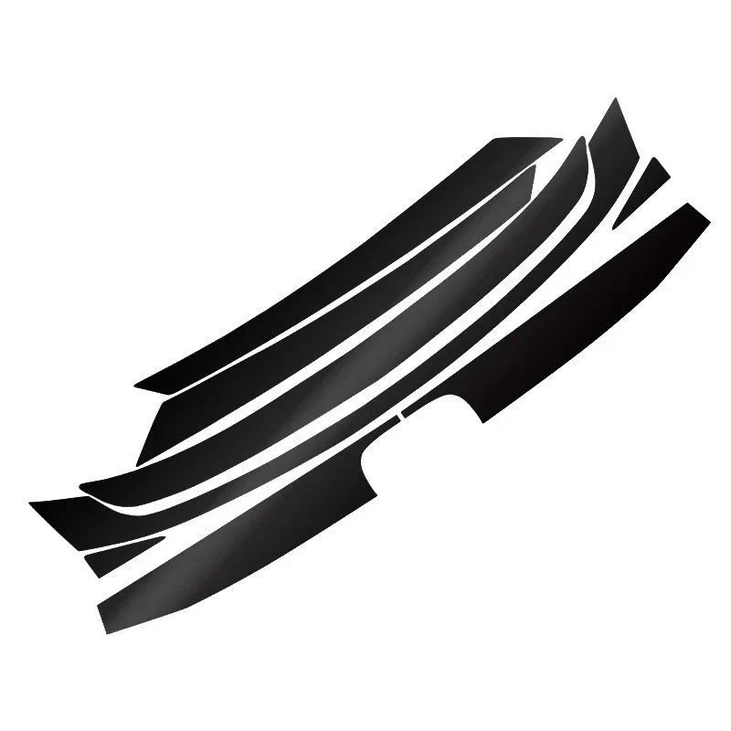 8x Front Upper Bumper Grille Trim Protector Decal for Honda Civic (2016-2020)