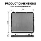 Aluminum Radiator for Toyota Sequoia 4.7L V8 (2001–2007) 2376