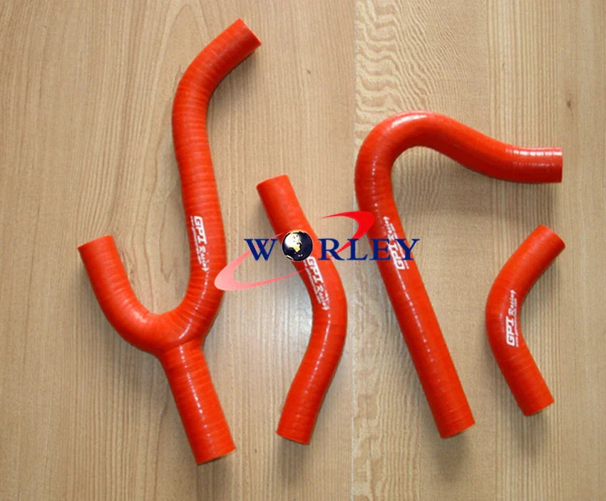Yellow Silicone Radiator Hose for KTM 250/300/380 SX/EXC/MXC (1998-2003)