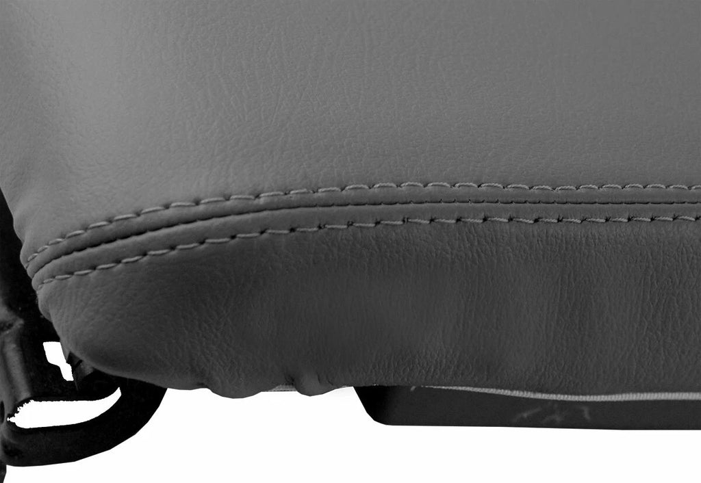 Leather Console Lid Pull Over Cover for Dodge Avenger (2008–2014) Gray