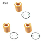 3 Pcs Car Oil Filter for BMW M3 M4 X1 X3 X4 X5 X6 Z4 128i 328i 528i (2012-2020)