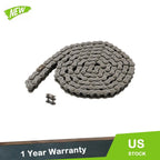 10 Feet Heavy Duty Roller Chain #60 with 2 Connecting Links for Universal Use