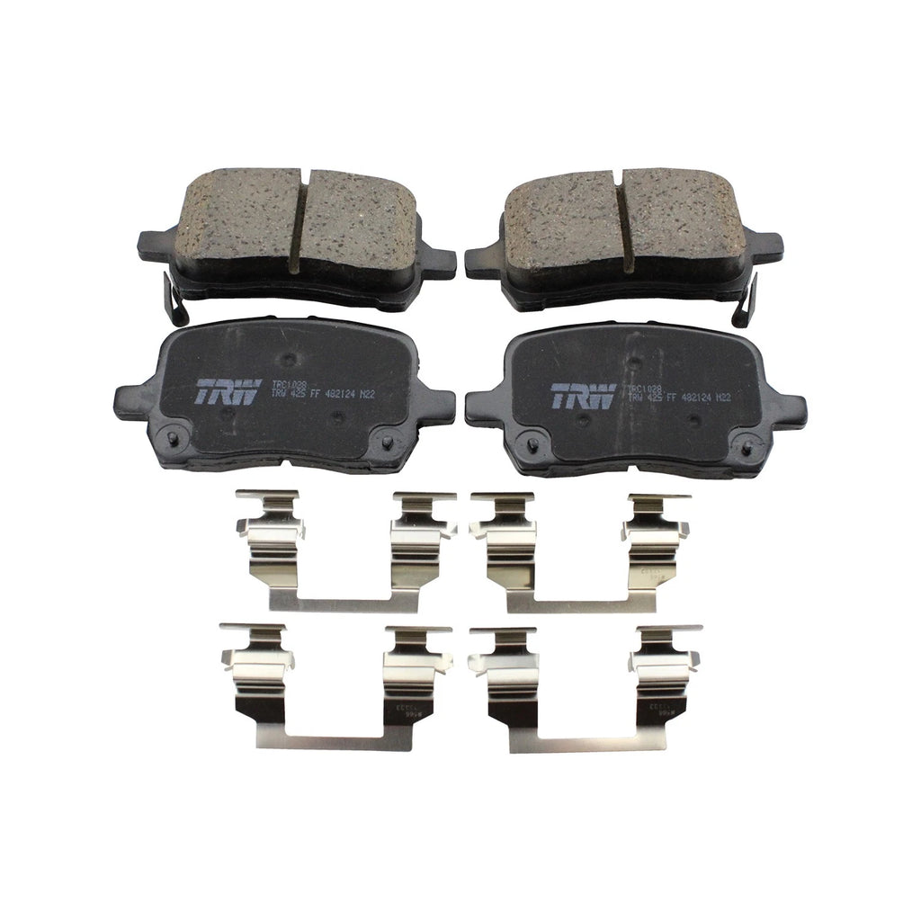 DuraGo Front Rotors & TRW Pro Ceramic Disc Brake Pads Kit for Chevy Malibu (2005–2006)