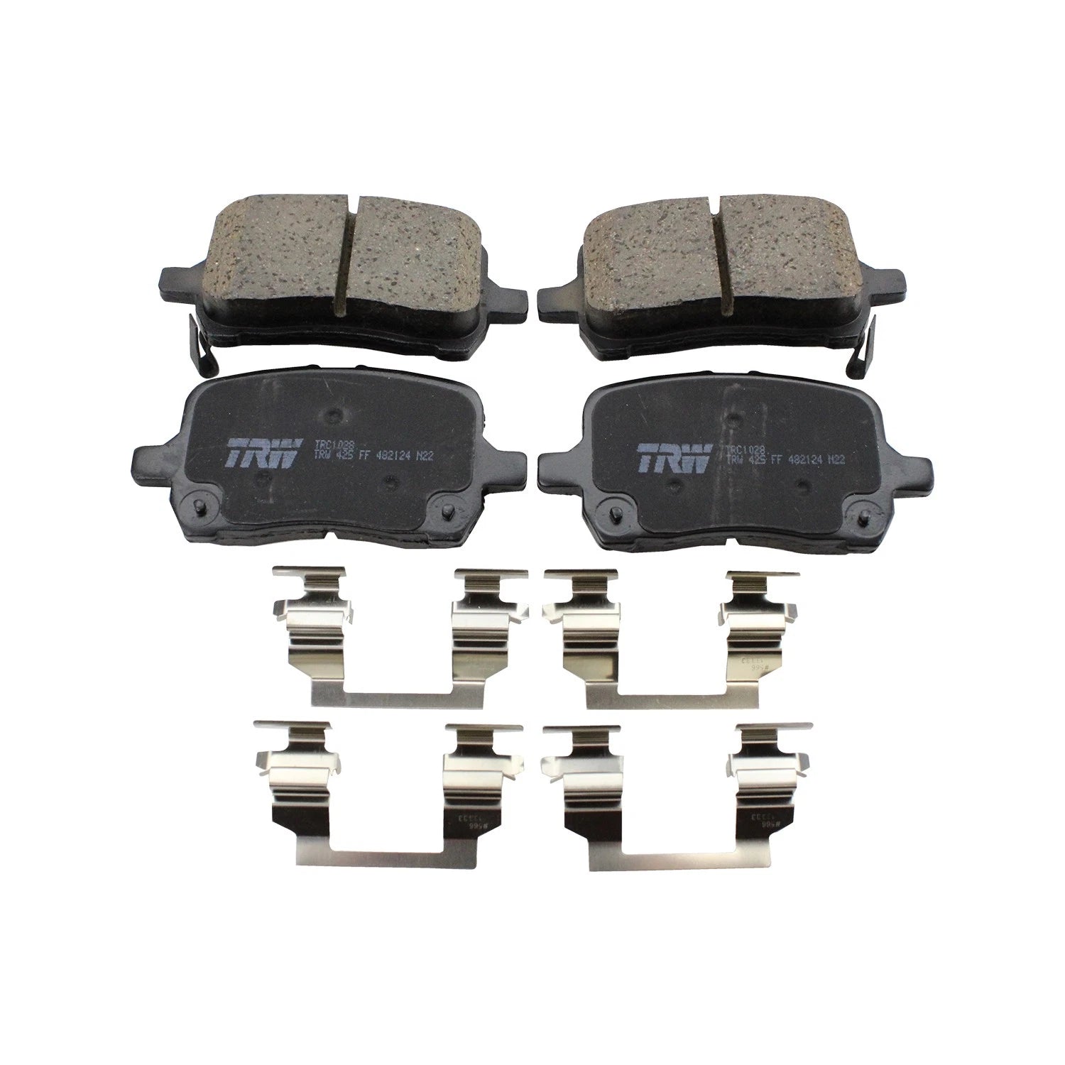 DuraGo Front Rotors & TRW Pro Ceramic Disc Brake Pads Kit for Chevy Malibu (2005–2006)