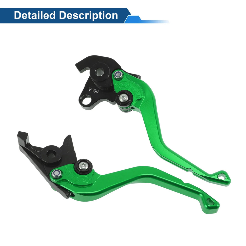 Adjustable Short Brake Clutch Levers for Honda VFR750 (1991–1997) Green 1 Pair
