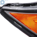 HID Headlights Assembly Projector for Honda Odyssey (2014-2017) Black Right Side