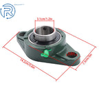 2X Pillow Block Bearings for UCFL206-20 (1-1/4" Bore)