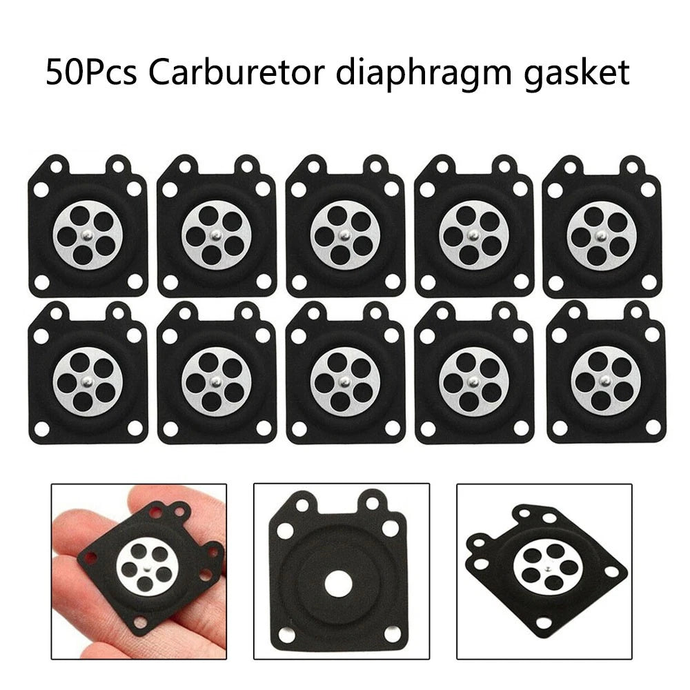 50Pcs Carb Metering Diaphragm Repair for Carburetor (95-526, 95-526-9, 95-526-9-8)