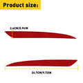 Set of 2 Rear Bumper Reflector Side Marker Light Covers for Ford Fusion (2013–2018)