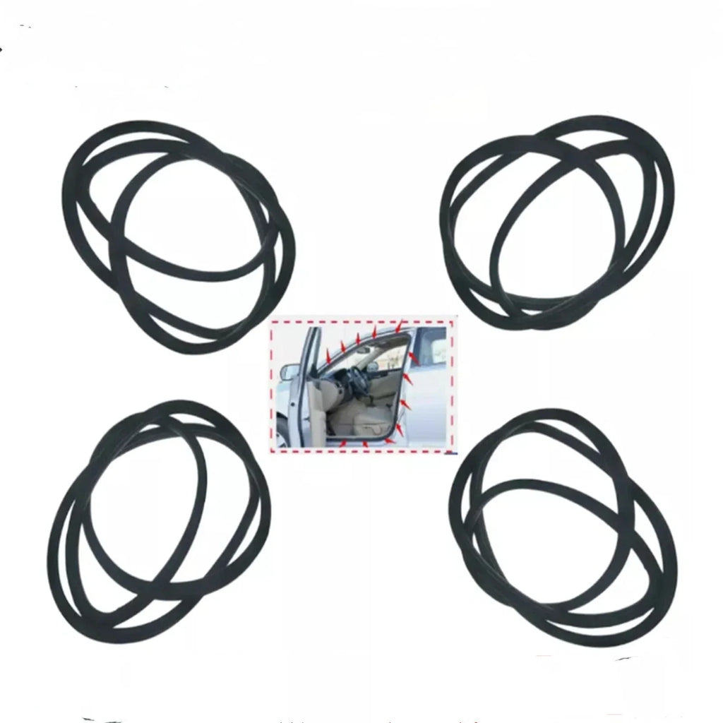 4 x Rubber Seal Weatherstrip on Body Frame for Honda Civic Sedan (2006–2011)
