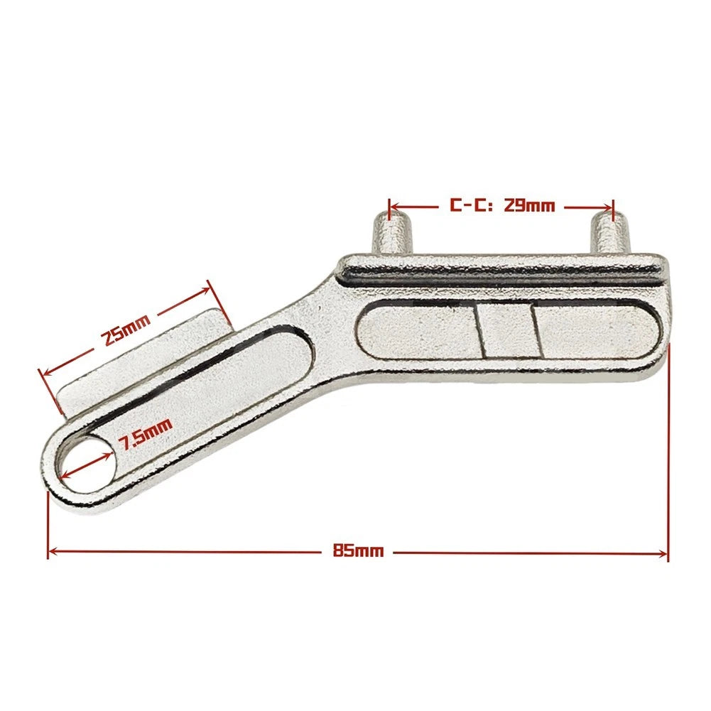 Deck Fill Key for Boats Stainless Steel 85x30mm (Fuel, Water, Waste)