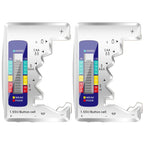 2X Digital LCD Battery Tester for AA AAA C D 9V Button Cell Types