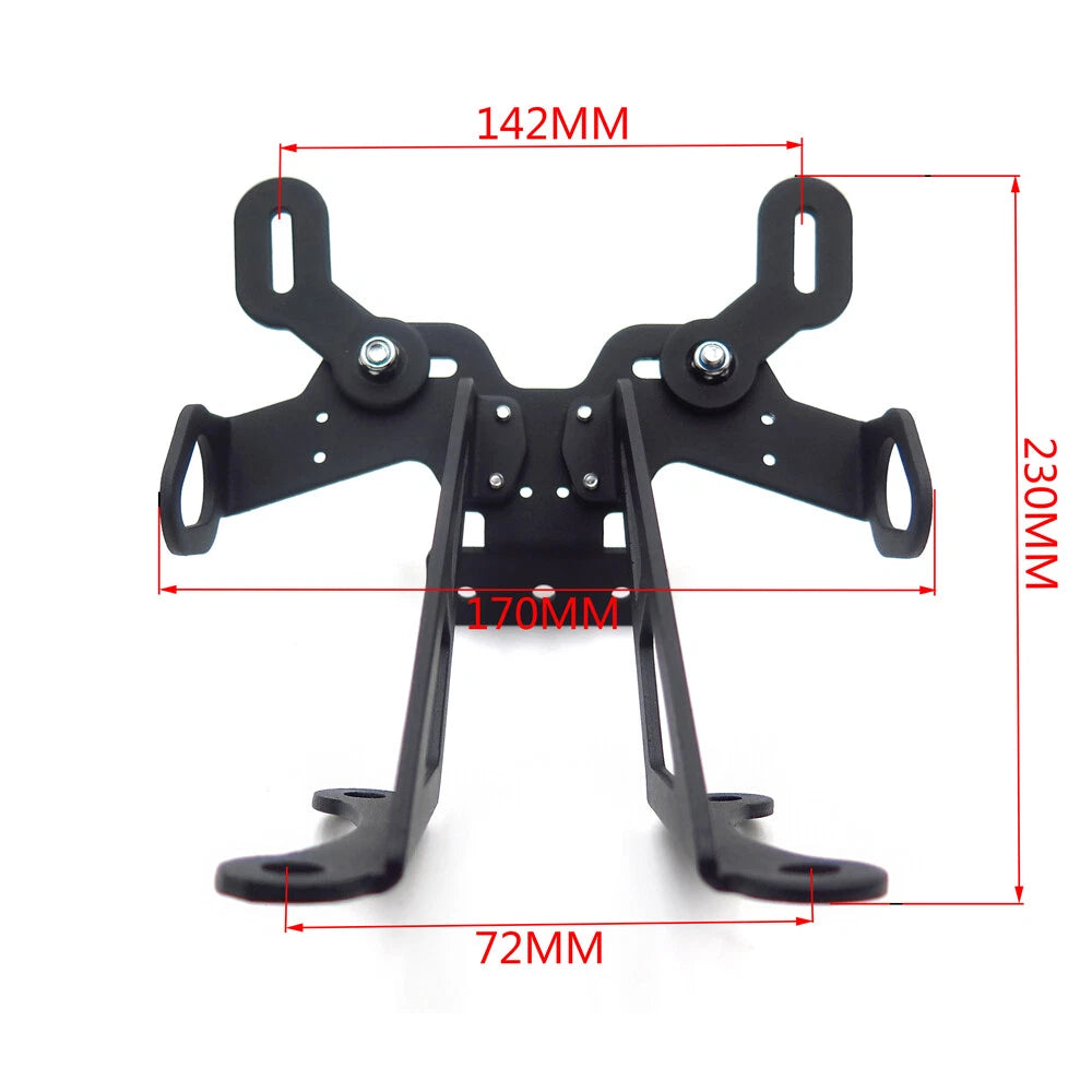 Black Tail Tidy Fender Eliminator License Plate Holder for Yamaha FZ-1N FZ-8 (2006–2016)