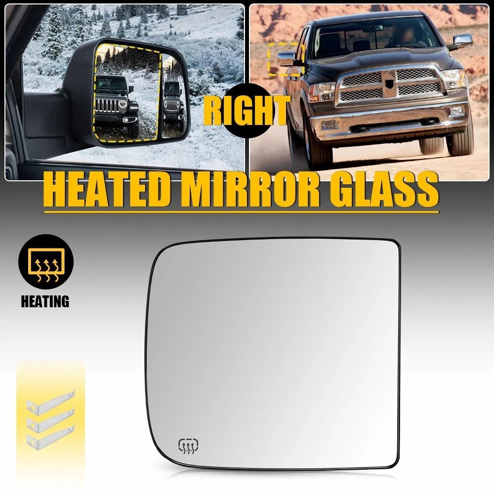 Heated Upper Towing Mirror Glass for RAM (2009–2022) OE# 68067726AA H