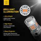 2X Amber LED Front Turn Signal Light Bulbs for Make Model (YYYY–YYYY)