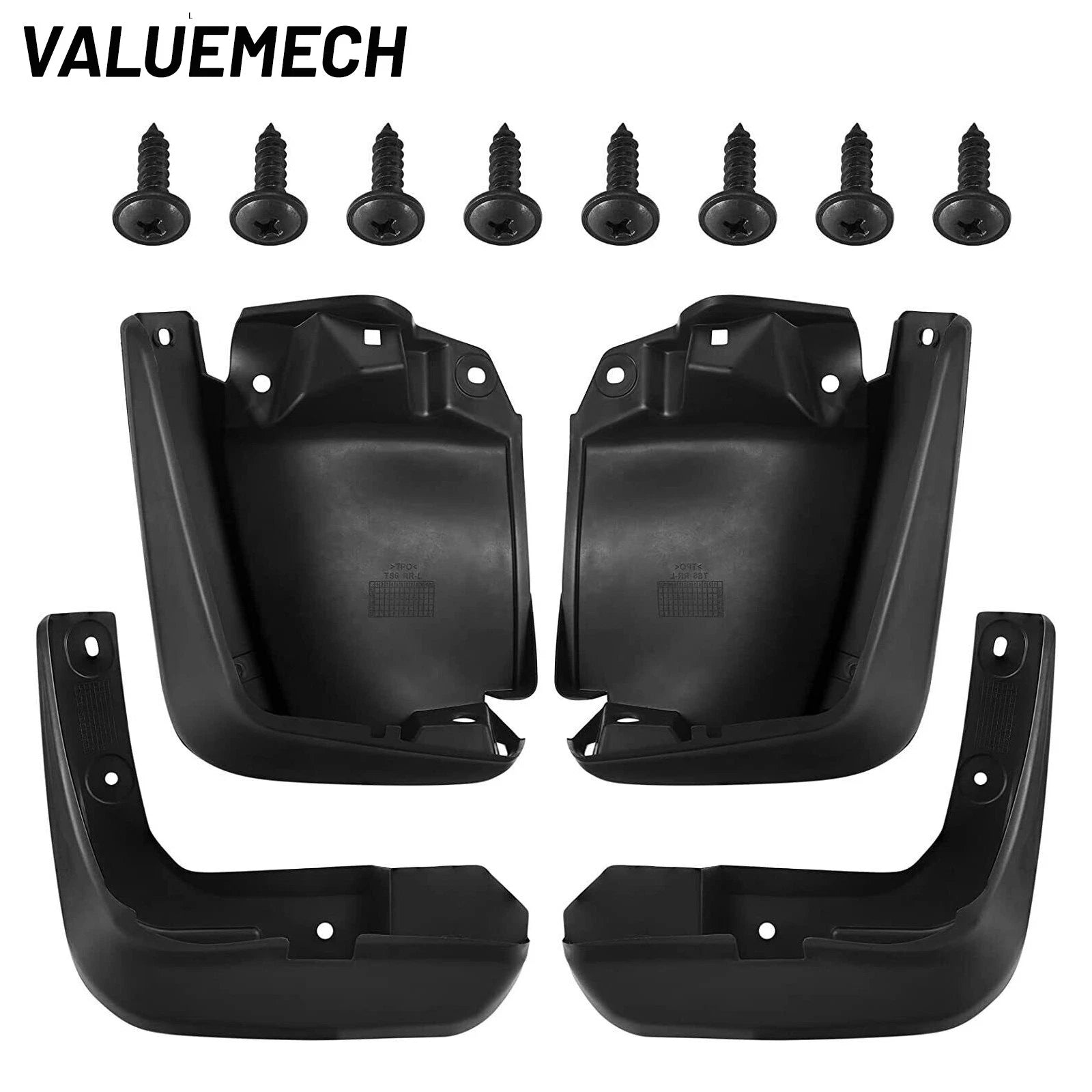 Set of 4 Splash Guards Mud Flaps for Honda Civic (2012–2015) Sedan Coupe