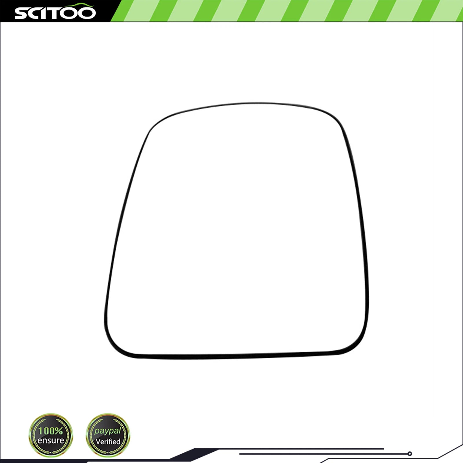 Flat Mirror Glass for Chevrolet Express/Savana (2003–2007) W/ Adhesive Pads