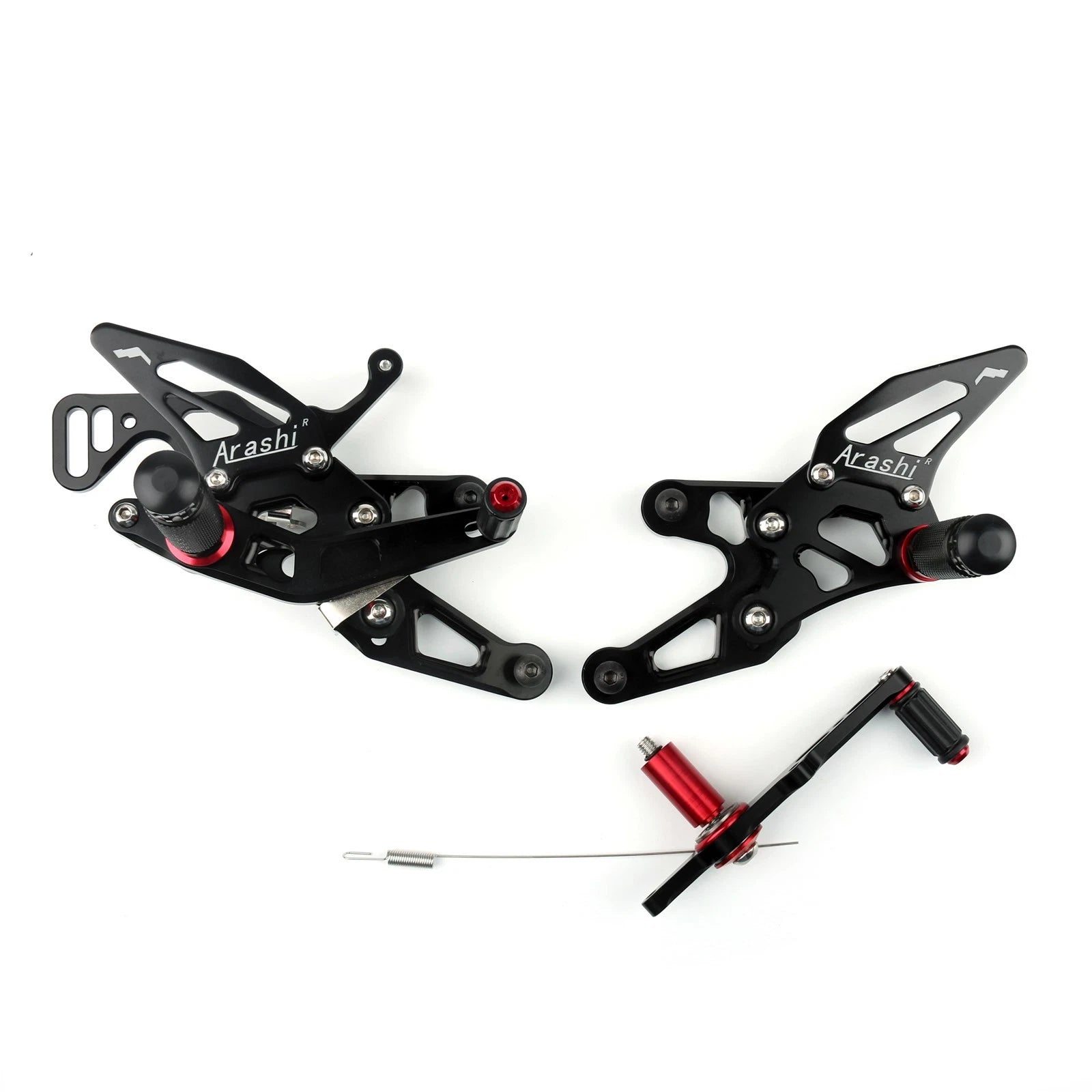 CNC Racing Rearset Footrest Pegs for BMW S1000RR (2015–2018) Black