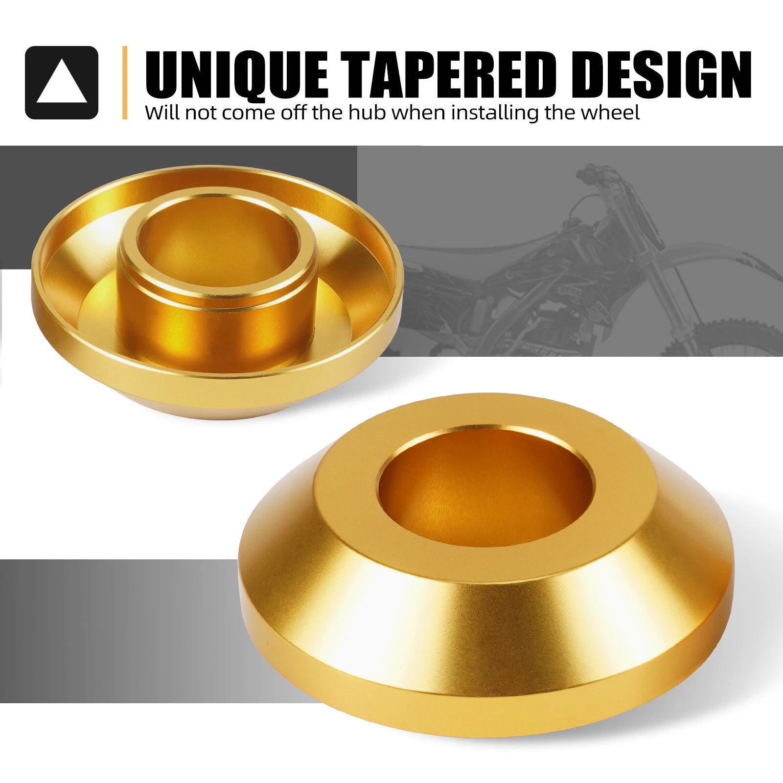 Set of 2 Fast Rear Wheel Axle Spacers for Suzuki RM-Z RMZ250 RMZ450 (2008–2020)